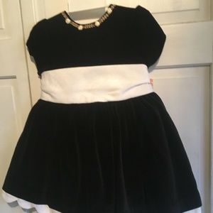 Laura Ashley Black Velvet Holiday Dress